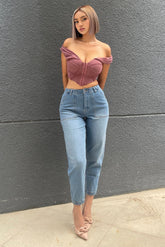 Talk All Night Jogger Jeans - Light Wash Ins Street